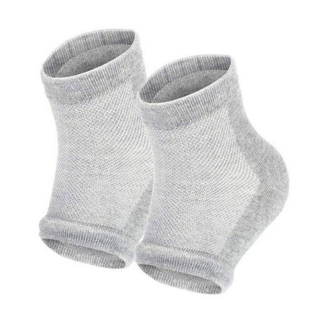 Calcetines hidratantes para talones, calcetines abiertos por delante, calcetines de gel para talones, calcetines sin dedos para talones, para mujeres con pies secos y duros