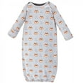 thumbnail image 2 of Luvable Friends Baby Boy Cotton Long-Sleeve Gowns 3pk, Wild Free, 0-6 Months, 2 of 4