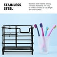 thumbnail image 2 of Raindrops Stainless Steel Toothpaste Holder Organizer Stand, 2 of 7
