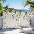 thumbnail image 4 of Outdoor Pillow Cover Ombre Green Eucalyptus Leaf Set of 2 Waterproof Throw Pillowcases Vintage Branch Plant Decorative Patio Furniture Pillows for Couch Garden Indoor & Outdoor Use, 4 of 9