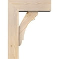 thumbnail image 3 of Ekena Millwork 7 1/2"W x 22"D x 30"H Olympic Block Smooth Bracket w/ Offset Brace, Douglas Fir, 3 of 25