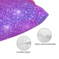 thumbnail image 3 of Honeii Pink Purple Glitter Print Pillow Cases,Plush Throw Pillow Covers,Decorative Pillowcase for Sofa, Couch, Living Room-16"x24", 3 of 6