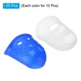 thumbnail image 3 of Uxcell Rubber Finger Tips Silicone Thumb Fingertip Protector Thimble for Guitar Playing Blue, Clear XL Size 20 Pack, 3 of 6