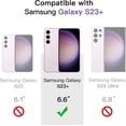 thumbnail image 3 of SHIQI-Screen Protector for Samsung Galaxy S23+ / S23 Plus 5G 6.6-Inch, Tempered Glass Film, Fingerprint ID Compatible, HD Clear, 3-Pack, 3 of 4