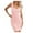 Pink, variant on Aofany Women Slim Buttock Dress Fashion Sexy Solid Round Neck Sleeveless Tank Dress Mini Party Dress
