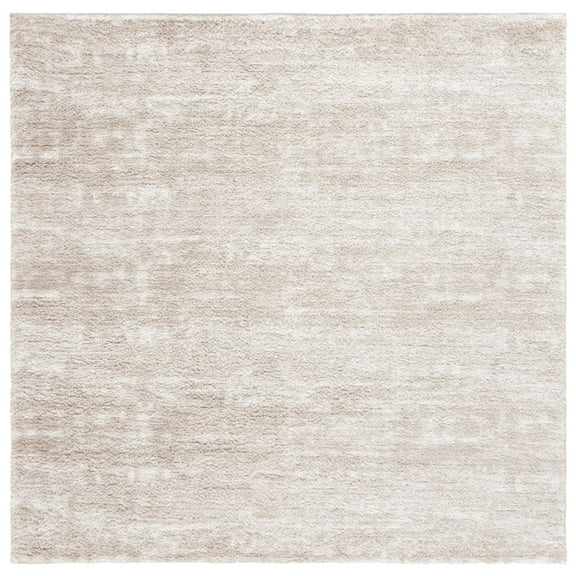 SAFAVIEH Penelope Yazmin Abstract Shag Area Rug, Beige/Ivory, 6'7" x 6'7" Square