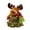 Green*1PC, 7.5*6.7 inch, variant on Plush Christmas Character Figurine, Moose Fabric Gift Bag Ornament, Festive Stuffed Holiday Doll, Seasonal Embroidered Fabric Trinket, Soft Seasonal Embellishment for Christmas Party