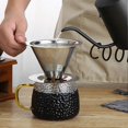 thumbnail image 3 of Coffee Filter Stainless Steel Pour Over Coffee Dripper Reusable Paperless Coffee Cone Filter for Home, 3 of 5