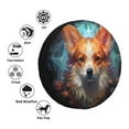 thumbnail image 4 of Logiee Cartoon Pattern Corgi Print Spare Tire Cover, Universal Wheel Protectors,Waterproof Dust-Proof UV Sun Wheel Tire Cover,Fit for SUV, RV, Travel Trailer, Truck-17 inch, 4 of 6