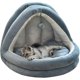 thumbnail image 2 of Cat Beds For Indoor Cats Pet Tent Cave Nest Hooded Bed Warm And Comfortable Bed Cat Sofa Washable Cushion MZ120 (M-38cm, Dark Blue), 2 of 5