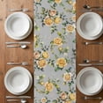 thumbnail image 6 of Yellow Rose Table Runner - 72 Inch Long, Kitchen Dining Table Runner Dresser Scarves, Vintage Country Botanical Floral Vines Farmhouse Decor for Coffee Tables Wedding Party Banquet, 6 of 8