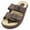 Tan/Brown, variant on Ventana Men's Two Strap Buckle Sandals Adjustable Waterproof Slides