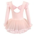 thumbnail image 5 of XMMSWDLA Children’s Casual Wear Set Dance Leotard for Girls Toddler Ballet Leotards with Skirt Flutter Sleeve Ballet Dress Dance Outfit Pink Kids Sportswear Sets, 5 of 5