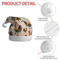 thumbnail image 4 of KLL Christmas Hats for Adults Plush Rooster Print Santa Hat Xmas Fluffy Santa Claus Hat for Women Men, 4 of 6