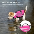 thumbnail image 3 of NSESSHome Dog Life Jacket with Reflective Stripes, Adjustable High Visibility Dog Life Vest Ripstop Dog Lifesaver Pet Life Preserver with High Flotation Swimsuit, 3 of 6