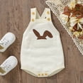 thumbnail image 4 of UACY Baby Girl Boy Easter Bunny Romper Sleeveless Knitted Bodysuit Jumpsuit My First Easter Outfit Cute Spring Clothes, 4 of 7