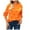 Orange, variant on Hpapadks Women's Sweaters Winter Long Sleeved Casual Polka Dot Pullover Knitted Sweaters Womens Sweater Black L