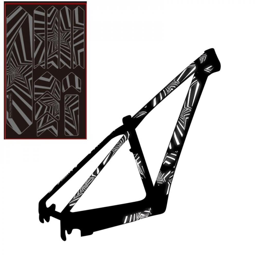 3D Bike Frame Stickers,Bicycle Frame Protector Removable Sticker,Mountain Bike Scratch-Resistant Protect,Road Bicycle Paster Guard Cover