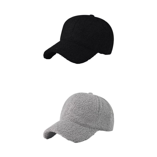 2x Gorra de Béisbol de Moda Ajustable Sombrero Cálido Invierno Hombres Mujeres jinwen Gorra de béisbol