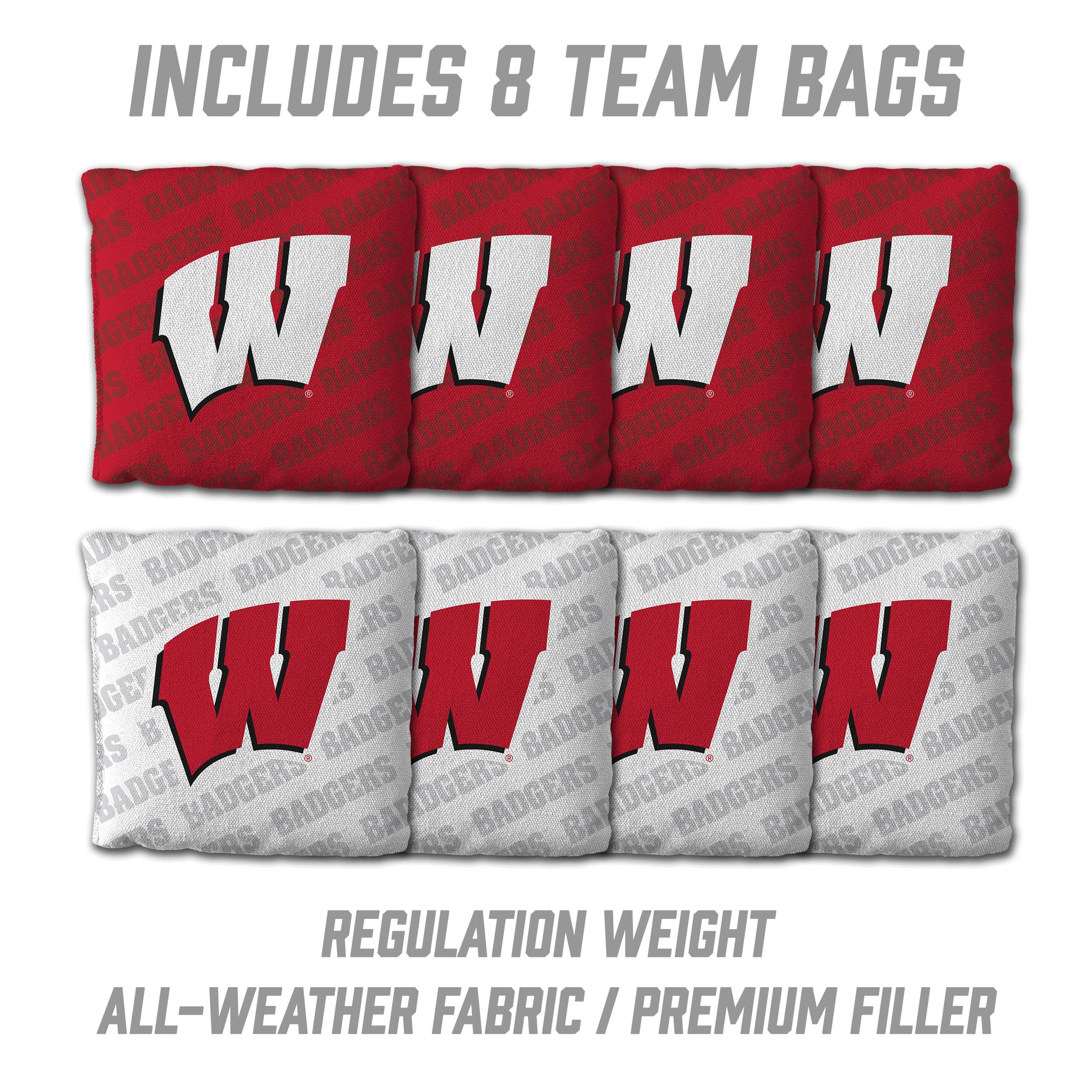YouTheFan NCAA Wisconsin Badgers 2x4 Slogan Series Cornhole