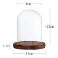 thumbnail image 3 of GUOOL Transparent Cloche Toys Container Terrarium with Base for Garden Display Decor 9x12cm 12x12cm, 3 of 9