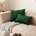 thumbnail image 2 of Square Cotton Velvet Pillowcases Pack of 2 Solid Colors,  (Without Inserts) (Double Sides), 2 of 11