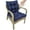 Navy Blue, variant on JIAN YA NA 42x21 inches Outdoor Patio Deck Dining Chair Cushions High Back Patio Rattan Seat Pad
