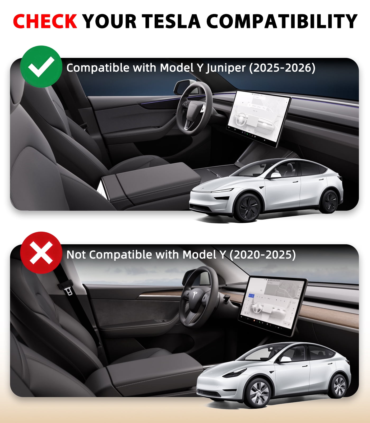 Goldforest 2025-2026 Tesla Model Y Juniper Sunshade Roof [Headliner-Match Gray, Never Sag, Ice-Crystal Coating] Heat Insulation No-Gap Foldable Glass Sunroof Cover, Interior Gray