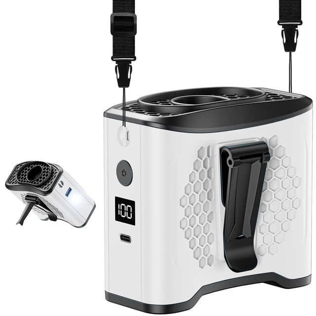 Ventilador portátil Hanop 13000RPM 4 velocidades batería 10000mAh
