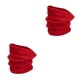thumbnail image 2 of sweethay Calentador de Cuello Forro Polar A Prueba de Frío Colores Surtidos Cuellos Cómodos Polaina Espesar Gran Textura Durabilidad Pañuelo Rojo 2Conjunto, 2 of 6