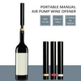 thumbnail image 3 of Bottle Opener,Wine Bottle Opener Pump Wine Bottle Pressure Pump Wine Tool Restaurant Bar Portable Manual Wine Opener Air Pressure Opener Corkscrew Wine Air Pressure Pump Corkscrew Wine Tool Qahm Syoo, 3 of 6