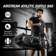 thumbnail image 2 of Hayabusa Airstream Athletic Duffle Gym Bag for Women and Men - Black, 50l duffle bag - 7 zippered Pockets, Good for travel, Boxing, MMA, BJJ, kickboxing, Muay Thai, wrestling, Glove/Shoe Compartment, 2 of 6