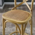 thumbnail image 5 of Modway Gear X-Back Wood Fully Assembled Bar Stool in Natural, 5 of 10