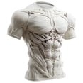thumbnail image 3 of IWRICH Men's Short Sleeve Funny T Shirt 3D Printed T Shirts Trendy Crew Neck Tshirt Holiday Party Outfits White M, 3 of 5