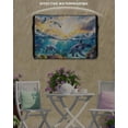 thumbnail image 6 of Outdoor TV Cover 30 to 32 Inch Weatherproof, Tropical Coastal Waterproof TV Screen Protector for Outside Decor with Zipper and Pocket 30"L x 19"H&nbsp; , Ocean Animal Dolphin Fish Bird Blue, 6 of 7