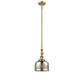 thumbnail image 5 of 206-BB-G74-L-Innovations Lighting-Bell - 1 Light Stem Hung Mini Pendant In Industrial Style-15 Inches Tall and 12 Inches Wide-Brushed Brass, 5 of 7