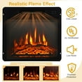 thumbnail image 6 of Costway 32" 1400W Electric Fireplace Mantel TV Stand Space Heater W/ Shelf White, 6 of 10