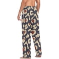 thumbnail image 6 of Retro Leopard Ghost Pajama Pants, Men's Lounge Pants Light with Drawstring and Pockets, Christmas New Year Birthday Father's Day Gifts, 6 of 7