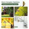 thumbnail image 4 of Kingsyard Heavy Duty Deck Hook for Hanging Bird Feeder, 39″ Adjustable Rust-Resistant Metal, Black, 4 of 10