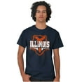 thumbnail image 4 of Illinois IL Pride Gameday Spirit Cool Men's Graphic T Shirt Tees Brisco Brands L, 4 of 4