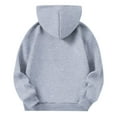 thumbnail image 2 of Lmnyox Teen Girls Hoodies Long Sleeve Solid Hooded Sweatshirts with Pocket Casual Loose Pullover Shirts, 2 of 5