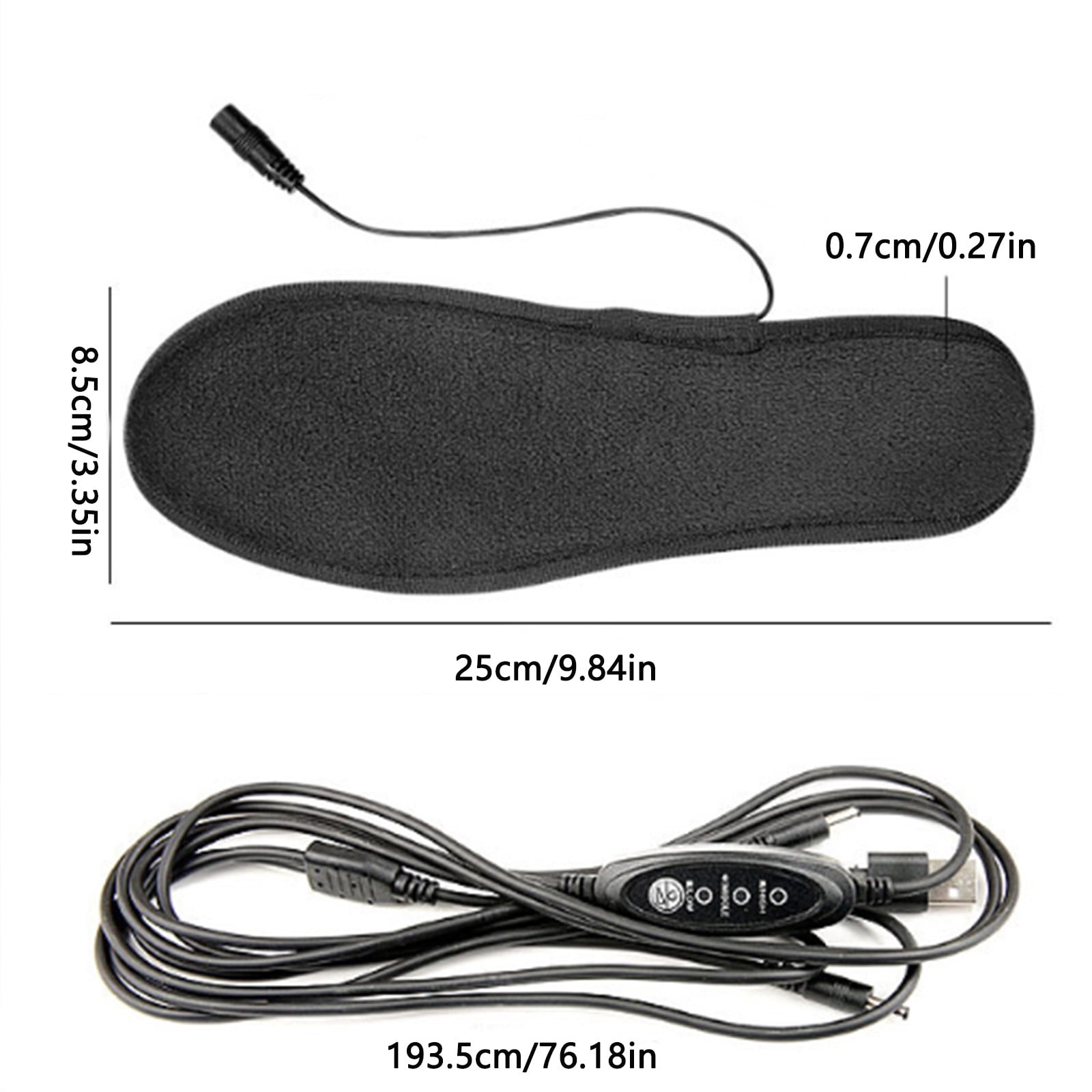 Semelles chauffantes électriques - Coupe à coupe - Unisexe - Pour la chasse, les bottes d'hiver, la pêche, la randonnée, le camping (40-44