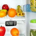thumbnail image 2 of FrostHike Refrigerator Thermometer. Digital Freezer Thermometer. Upgraded Fridge Thermometer with Large LCD Display. Magnetic. Max/Min Record Function for Kitchen. Home. Restaurants - Black, 2 of 5