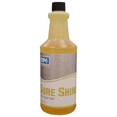 Sure Shine: Stainless Steel Cleaner & Polish, RTU, Quart - Case of 12