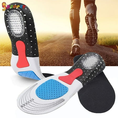 

Spencer 1 Pair Gel Orthotic Sport Insoles Insert for Men & Women Shoe Pad Arch Support Cushion Plantar Fasciitis Insert for Walking Running and Hiking