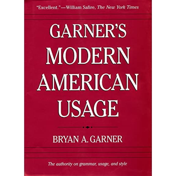 Pre-Owned Garner's Modern American Usage, 9780195161915, 0195161912, Hardcover, 2nd edition