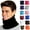 Light Gray, variant on Women Men Neck Gaiter, Fashion Casual Solid Color Adjustable Drawstring Soft Cozy Fleece Winter Face Neck Head Warm Windproof Neck Cover Scarf for Outdoor Skiing Cycling