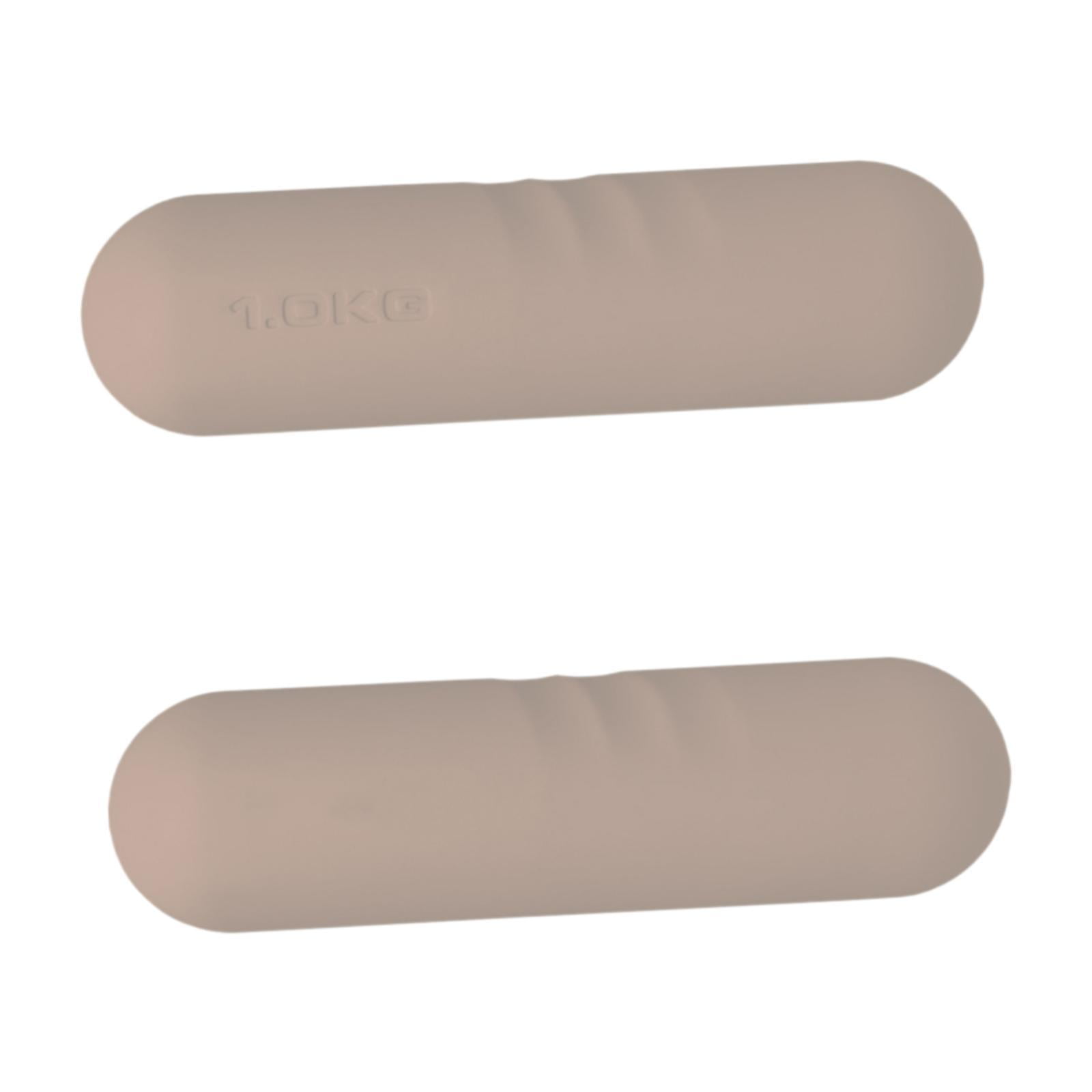 2pcs Dumbbell Weight Bar Hand Weights Strength Training Anti Slip Silicone Coating for Kids Adults Home Gym