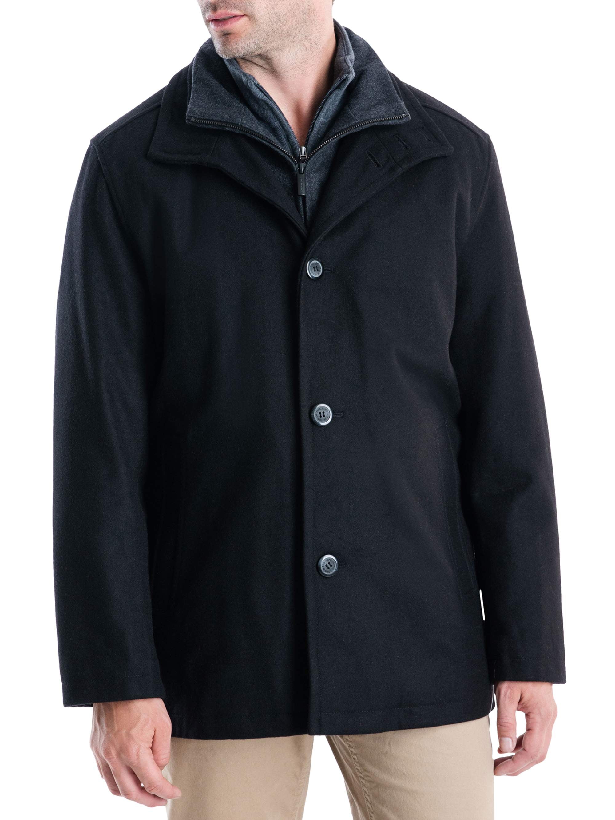 F.O.G Men's Button Front Car Coat with Bibby Lining, up to Size 3XLT ...