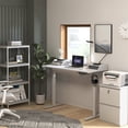 thumbnail image 3 of KOWO 2 Drawer Vertical Wooden File Cabinet with Lock, Accommodate A4 Letter and Legal Size File, White, 3 of 7